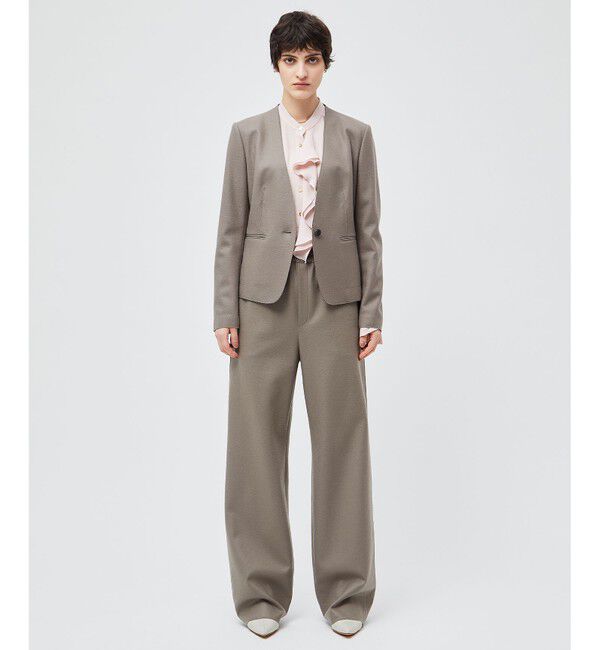 BEIGE,「CORBY / ノーカラージャケット」|ノーカラージャケット|