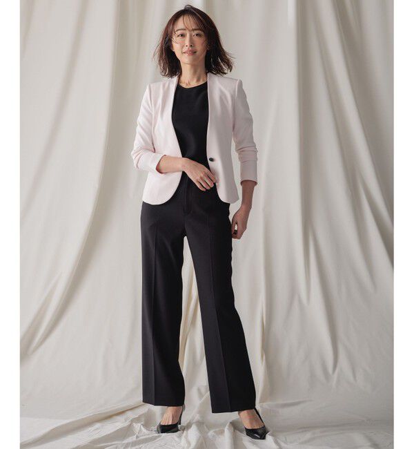 BEIGE,「【L-size】LUIZA / ノーカラージャケット」|ノーカラージャケット|