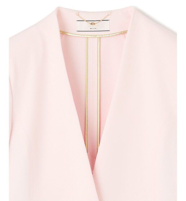 BEIGE,「LUIZA / ノーカラージャケット」|ノーカラージャケット|