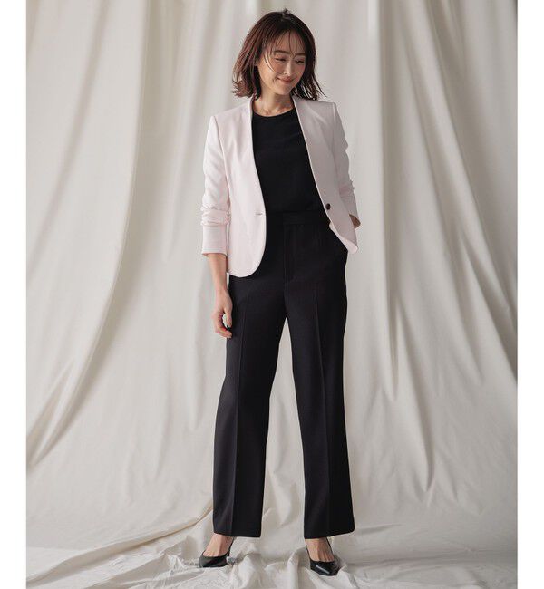 BEIGE,「LUIZA / ノーカラージャケット」|ノーカラージャケット|