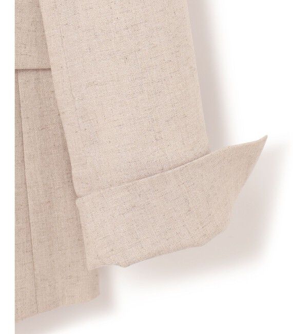 BEIGE,「【L-size】CAROLE / ノーカラージャケット」|ノーカラージャケット|