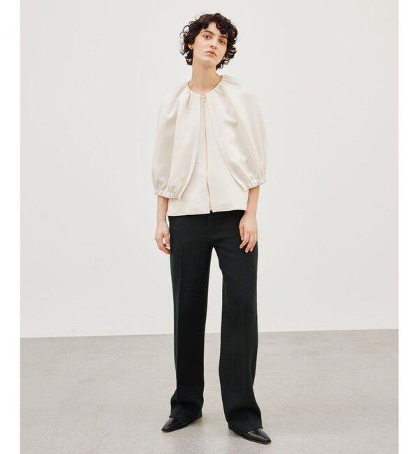 BEIGE,「【洗える】REIBAUD / ノーカラージャケット」|ノーカラージャケット|