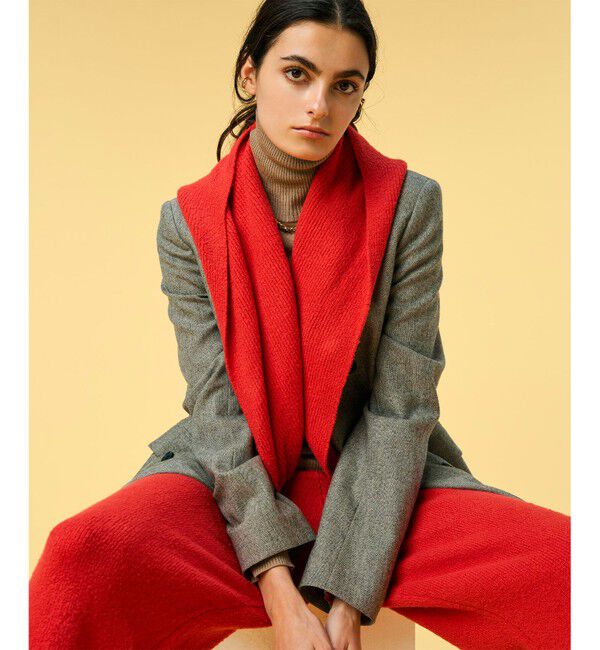 BEIGE,「【洗える】BERTAINA / コットンフーディマフラー」|マフラー|Red Orange