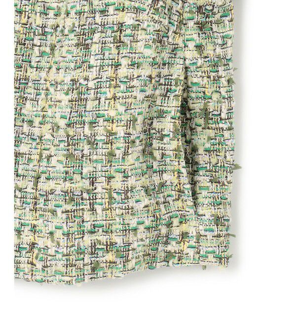 BEIGE,「TEASEL / ノーカラーツイードショートジャケット」|ノーカラージャケット|