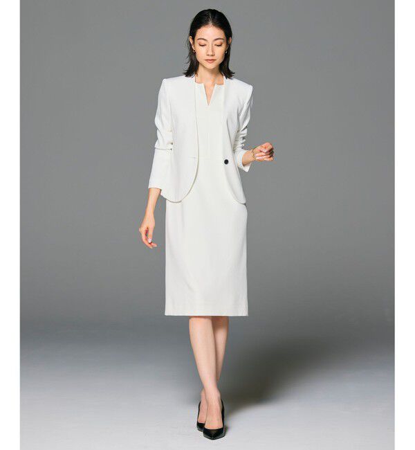 BEIGE,「【セットアップ対応】LUIZA / ノーカラージャケット」|ノーカラージャケット|