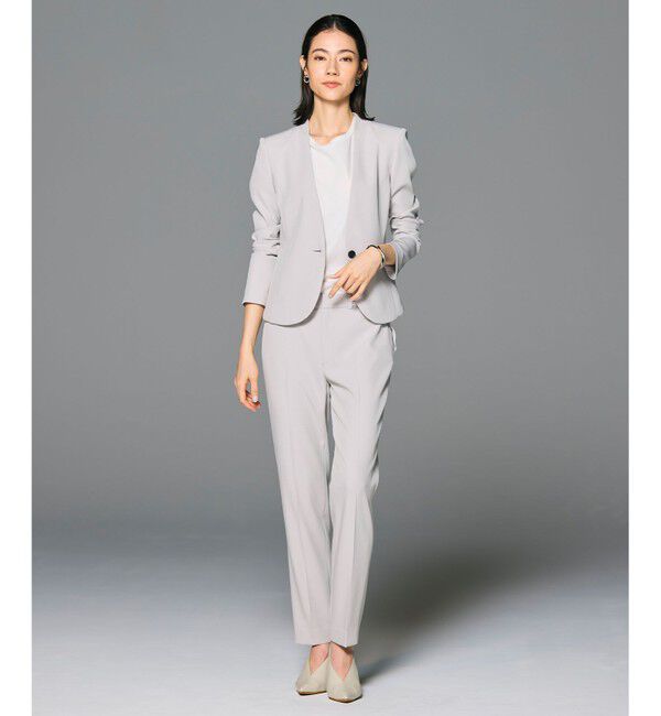 BEIGE,「【L-size・セットアップ対応】LUIZA / ノーカラージャケット」|ノーカラージャケット|