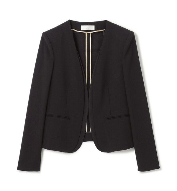 BEIGE,「【洗える・L-size】CINDY / ダブルカラージャケット」|ノーカラージャケット|