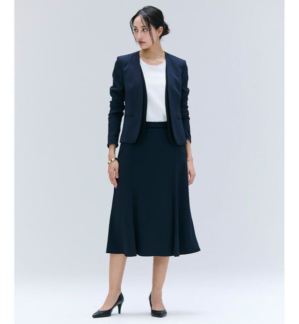 BEIGE,「【洗える・VERY NaVY 11月号掲載】CINDY / ダブルカラージャケット」|ノーカラージャケット|