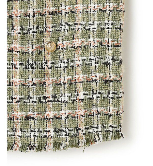 BEIGE,「BERYL / ファンシーツイードノーカラージャケット」|ノーカラージャケット|