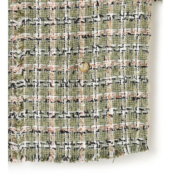 BEIGE,「BERYL / ファンシーツイードノーカラージャケット」|ノーカラージャケット|