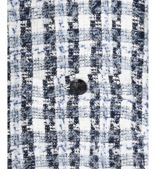 BEIGE,「BERYL / ファンシーツイードノーカラージャケット」|ノーカラージャケット|