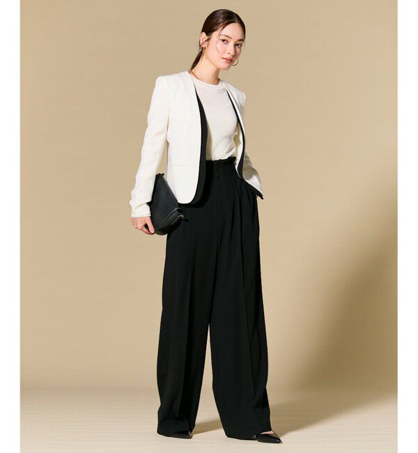 BEIGE,「【Lsize・セットアップ対応】CINDY / ダブルカラージャケット」|ノーカラージャケット|