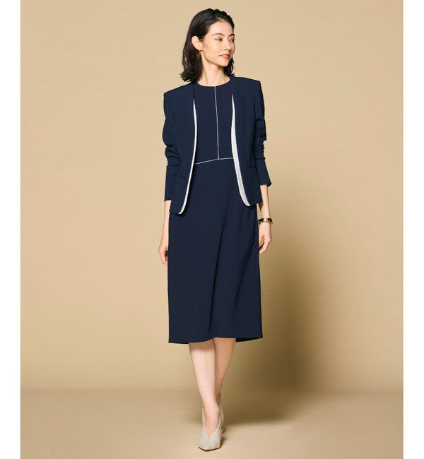 BEIGE,「【Lsize・セットアップ対応】CINDY / ダブルカラージャケット」|ノーカラージャケット|