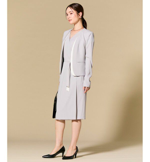 BEIGE,「【セットアップ対応】CINDY / ダブルカラージャケット」|ノーカラージャケット|