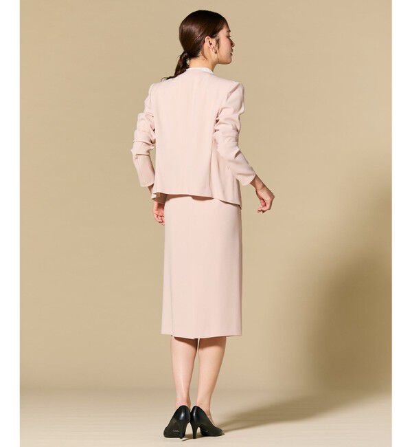 BEIGE,「【セットアップ対応】CINDY / ダブルカラージャケット」|ノーカラージャケット|