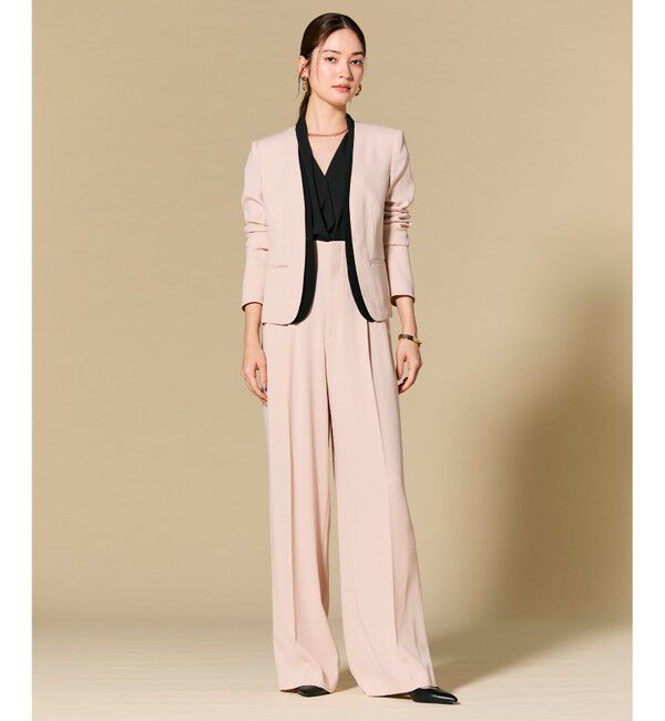 BEIGE,「【セットアップ対応】CINDY / ダブルカラージャケット」|ノーカラージャケット|