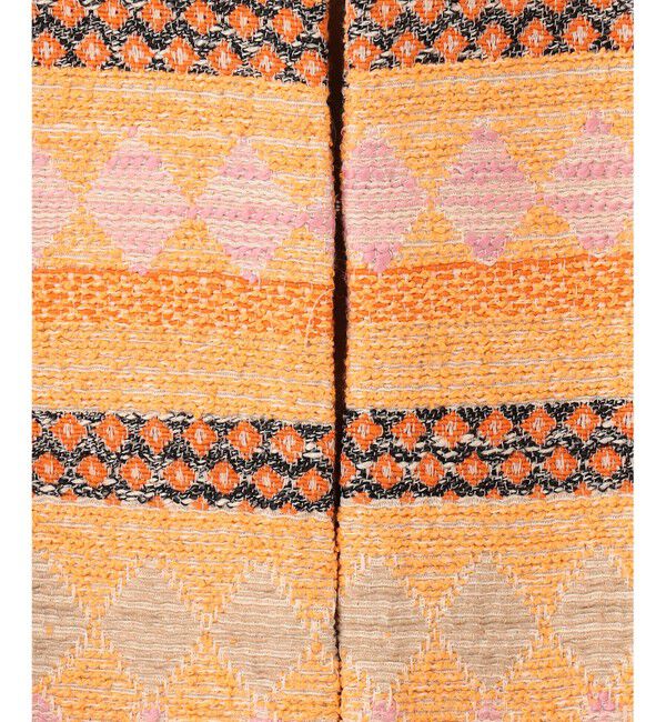 GRACE CONTINENTAL「エスニックジャガードジャケット」|ノーカラージャケット|