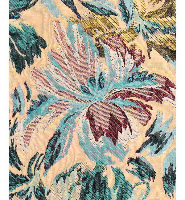 GRACE CONTINENTAL「フラワージャガードノーカラージャケット」|ノーカラージャケット|