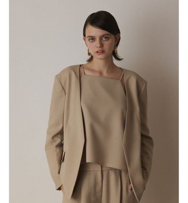 Diagram「バックシャンノーカラージャケット」|ノーカラージャケット|