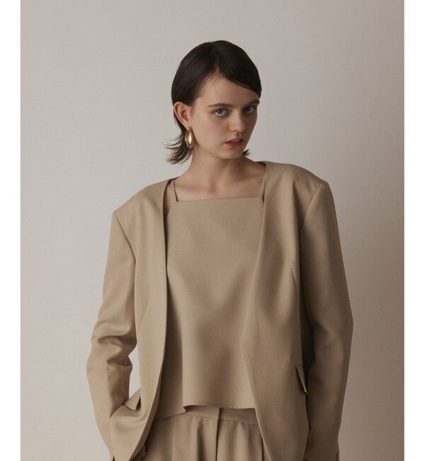 Diagram「バックシャンノーカラージャケット」|ノーカラージャケット|