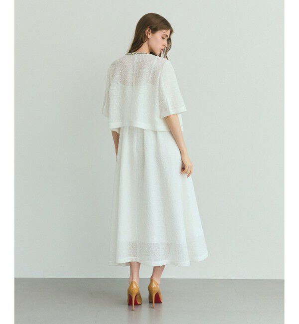 Grace Class「メッシュツイードジャケット」|ノーカラージャケット|