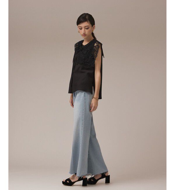 GRACE CONTINENTAL「パターンレースカラーブラウス」|シャツ・ブラウス|