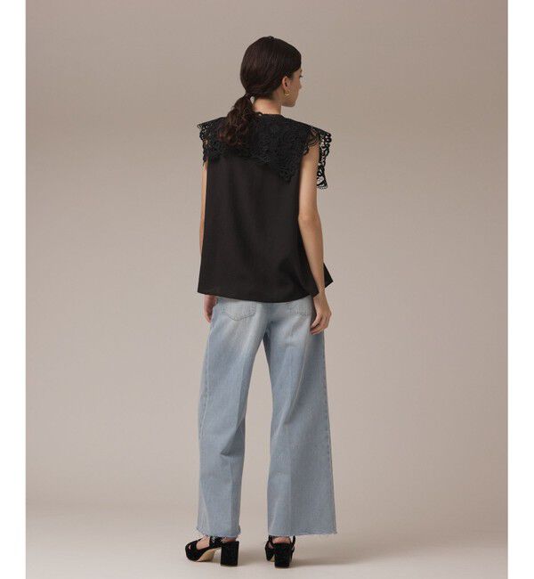 GRACE CONTINENTAL「パターンレースカラーブラウス」|シャツ・ブラウス|