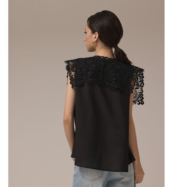 GRACE CONTINENTAL「パターンレースカラーブラウス」|シャツ・ブラウス|