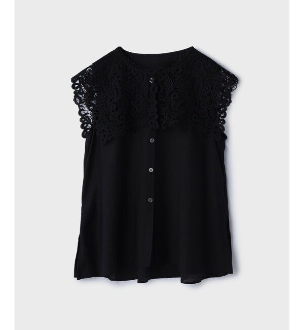 GRACE CONTINENTAL「パターンレースカラーブラウス」|シャツ・ブラウス|