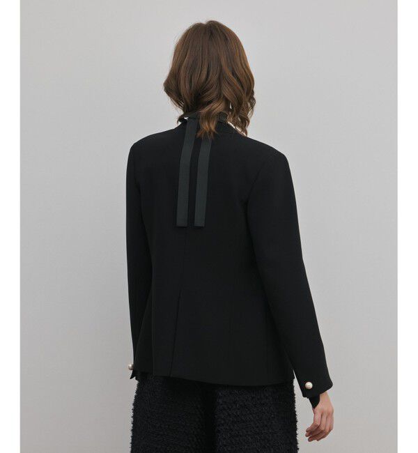 GRACE CONTINENTAL「トリアセノーカラージャケット」|ノーカラージャケット|