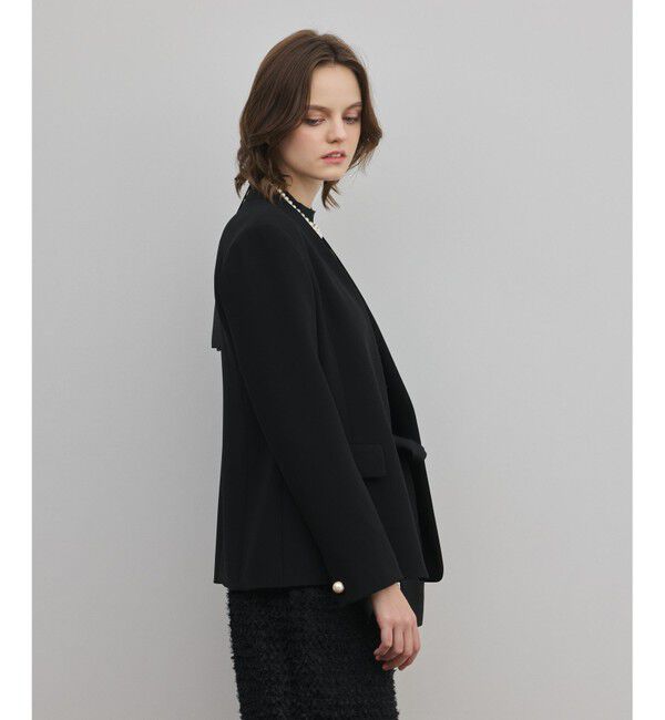 GRACE CONTINENTAL「トリアセノーカラージャケット」|ノーカラージャケット|