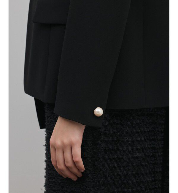 GRACE CONTINENTAL「トリアセノーカラージャケット」|ノーカラージャケット|