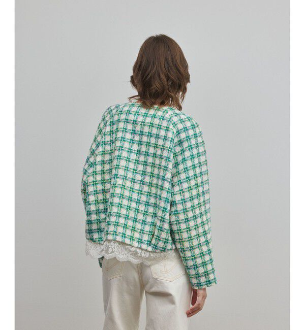 Diagram「レースヘムツイードジャケット」|ノーカラージャケット|