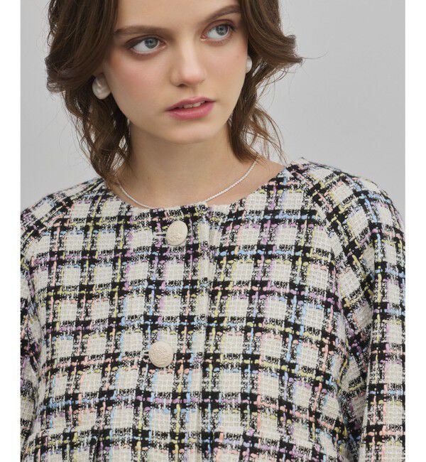 Diagram「レースヘムツイードジャケット」|ノーカラージャケット|