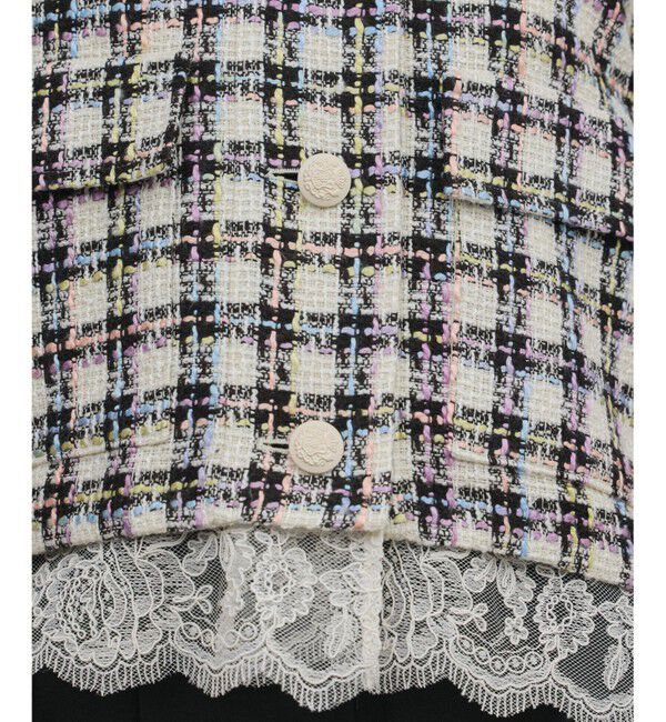 Diagram「レースヘムツイードジャケット」|ノーカラージャケット|