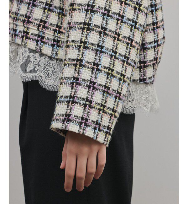 Diagram「レースヘムツイードジャケット」|ノーカラージャケット|