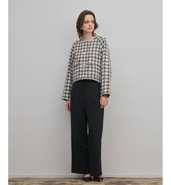 Diagram「レースヘムツイードジャケット」|ノーカラージャケット|