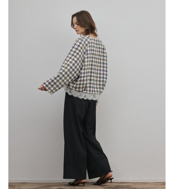 Diagram「レースヘムツイードジャケット」|ノーカラージャケット|