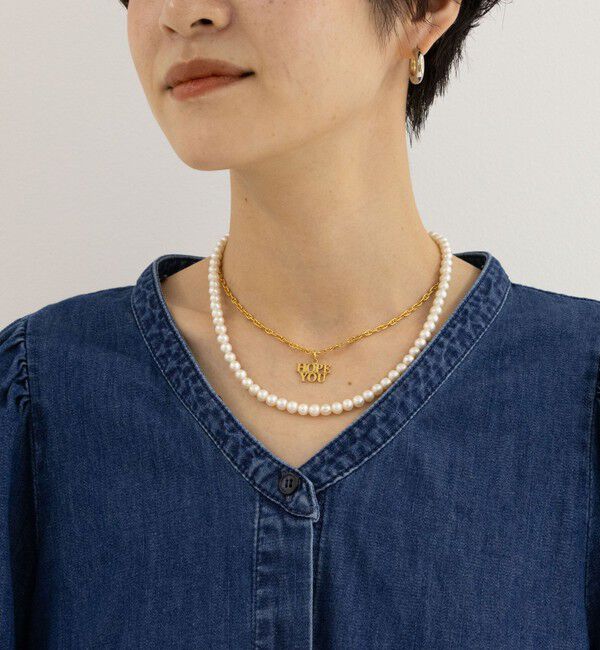 Rie Miller「【RM denim】ビッグカラー2WAYデニムブラウス」|シャツ・ブラウス|