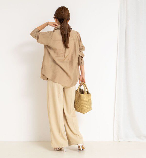 NOLLEY'S sophi「《セットアップ対応》シアーローン２WAYシャツ」|シャツ・ブラウス|