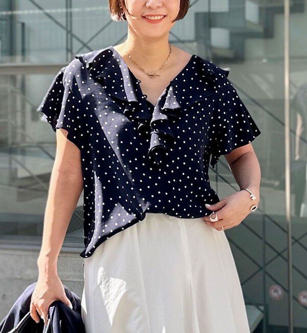 NOLLEY'S「2wayラッフル衿ブラウス」|シャツ・ブラウス|