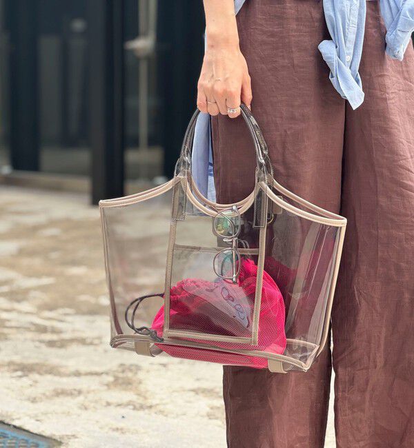 NOLLEY'S「PVCトート＆メッシュ巾着バッグ」|トートバッグ|