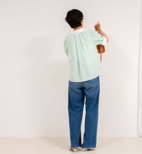 NOLLEY'S「パフスリーブ半袖シャツブラウス」|シャツ・ブラウス|