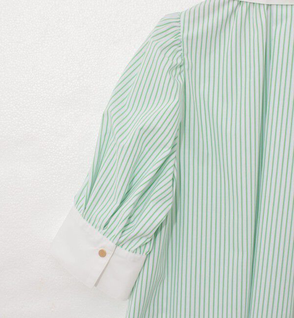 NOLLEY'S「パフスリーブ半袖シャツブラウス」|シャツ・ブラウス|