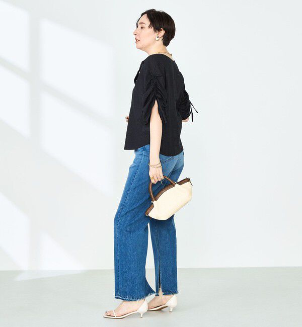 NOLLEY'S「ポコポコサッカー2WAYブラウス」|シャツ・ブラウス|