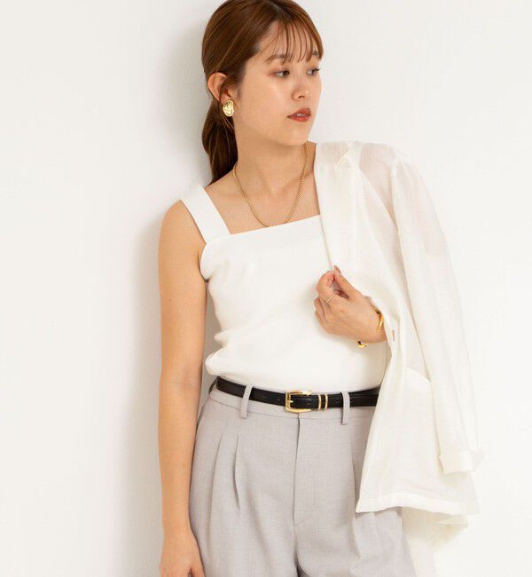 NOLLEY'S sophi「《手洗い可能》総針ニットキャミソール」|キャミソール|