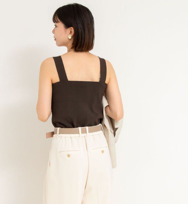 NOLLEY'S sophi「《手洗い可能》総針ニットキャミソール」|キャミソール|