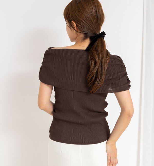 NOLLEY'S sophi「◇【WEB限定カラーあり】《手洗い可能》シアーオフショルプルオーバーニット」|ニット・セーター|