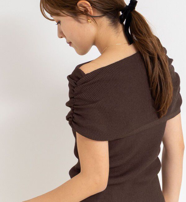 NOLLEY'S sophi「◇【WEB限定カラーあり】《手洗い可能》シアーオフショルプルオーバーニット」|ニット・セーター|