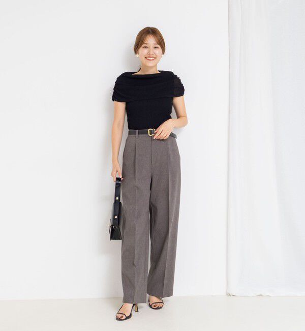 NOLLEY'S sophi「◇【WEB限定カラーあり】《手洗い可能》シアーオフショルプルオーバーニット」|ニット・セーター|